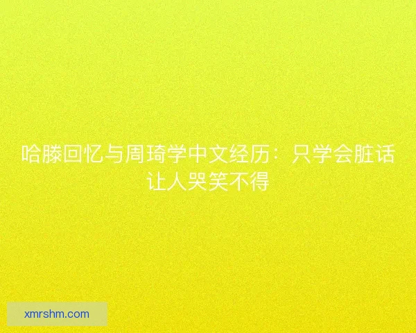 哈滕回忆与周琦学中文经历：只学会脏话让人哭笑不得